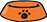 Orange Dog bowl Illustration icon